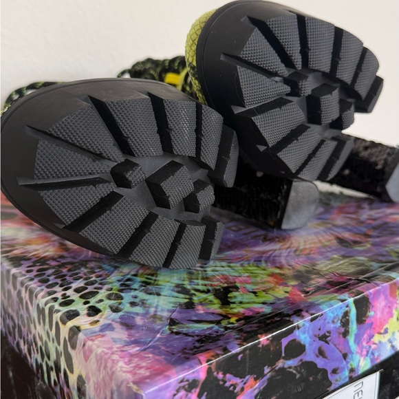 Cape Robbin Pink and Silver Glitter Heeled Boots - Picture 4 of 5